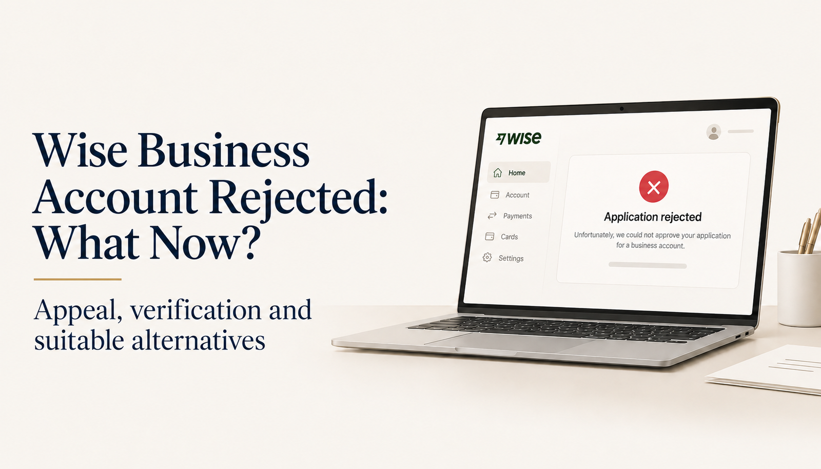 Wise Business Account Rejected: What to Do Next