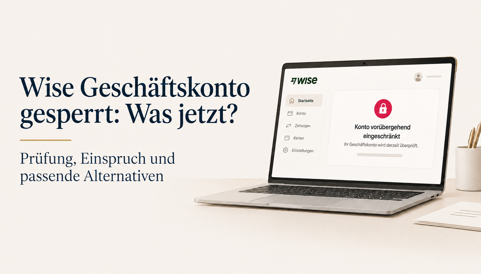 Wise Geschäftskonto gesperrt: Was jetzt?