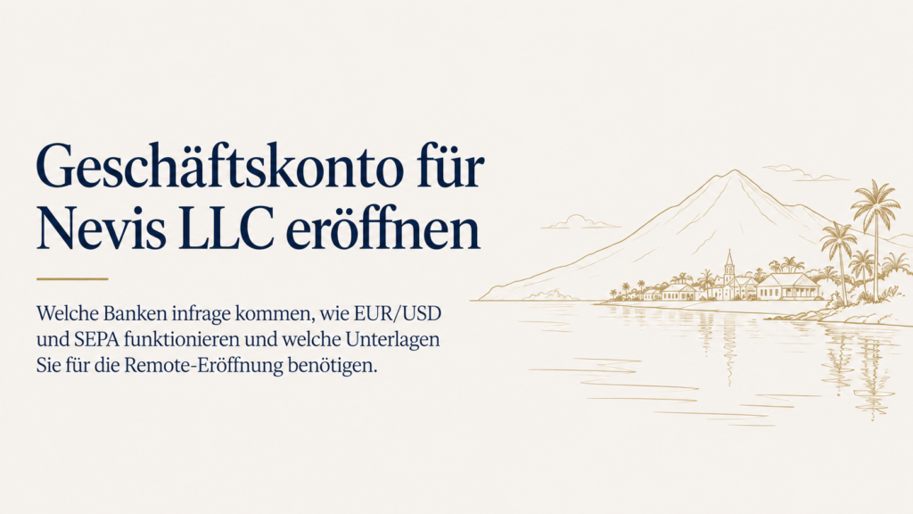 Geschäftskonto für Nevis LLC eröffnen