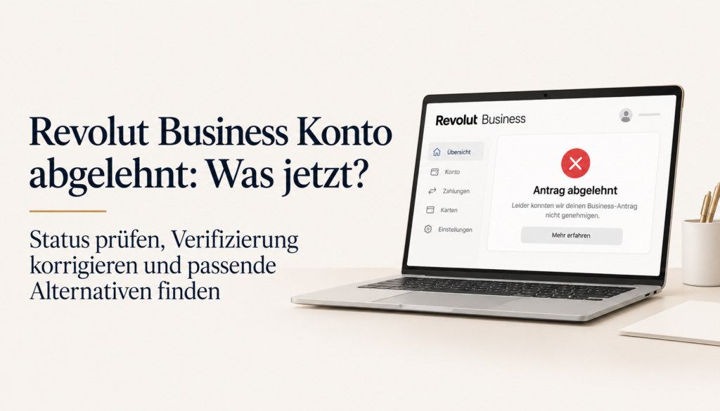 Revolut Business Konto abgelehnt – Verifizierung prüfen und Alternative finden